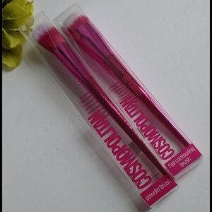 2 Cosmopolitan Pink Metallic Makeup Brushes NEW